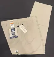 Mens Dockers Straight Workday Khaki Stretch Pants 36X30 Lightweight Ivory