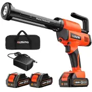 Caulking Gun Cordless, Dripless Caulk Gun 10 oz with 4.0 Ah Battery & Fast Ch...