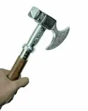 Victorian Ice Axe Head Handle Stylish Wooden Walking Stick Cane Gentleman Gift
