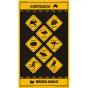 Souvenir Tea Towel - Australian Road Signs