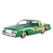 Motormax 1:24 Scale 1987 Buick Regal Get Low Series Green Model Car