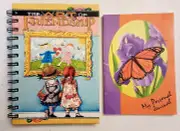 Personal Journal Diary LOT Mary Engelbreit Friendship Spiral Notebook Butterfly