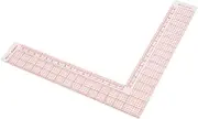 Baosity L-square Garment Grading Ruler Plastic L Shape Ruler Inch And Metric Ruler