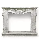 Frame Fireplace Decorated Louis XVI Marble Carrara Mantel Fireplace L150