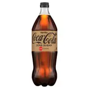 Coca - Cola Vanilla Zero Sugar Soft Drink Bottle 1.25l