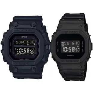 【CASIO 卡西歐】G-SHOCK X BABY-G 時尚運動對錶-黑(GX-56BB-1+DW-5600BB-1)