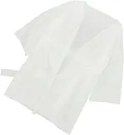 [WOFASHPURET] Disposable Bathrobe Toilet Cotton Bath Towels Sauna Bath Skirt Rugs Bath Robes for Women Inside Decor Bathroom Spa Poncho Washcloth Sweat Steaming Body Wrap Cotton White