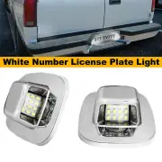 Full LED Clear Lens License Plate Light For Chevy C/K 1500 2500 3500 Pickup 2pcs