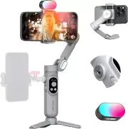 3-axis Phone Gimbal Stabilizer for Video Recording,Smartphone Gimbal RGB Light