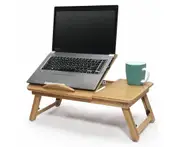 Portable Foldable Deluxe Bamboo Laptop PC Table Bed Tray Read Workstation Dinner