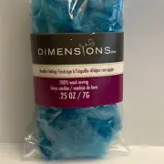 Dimensions FeltWorks 100% Wool 5) Turquoise Curly Roving 0.25oz Needle Felting