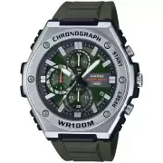 Casio Men's Watch Chronograph Quartz Green Dial Black Resin Strap MWA300H-3A