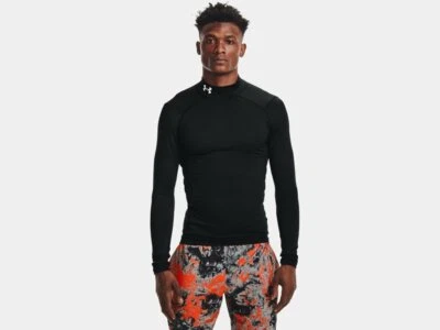 Under Armour Men's ColdGear Armour Compression Mock Shirt 1366072-001 Black