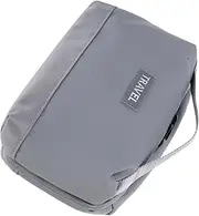 Travel Electronic Organizer Pouch Portable Storage Bag for Chargers Cords Earphones Accessories Generous Capacity Grey Case for Travel Daily Use