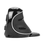 DELUX wireless ergonomic mouse, silent rechargeable vertical mouse, 2.4G, 2 mode