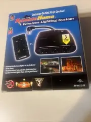 Zenith Remote Home Wireless Lighting System RH-6022-BK Outdoor Outlet Strip