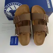 Birkenstock Arizona Mocha Brown Birko-Flor Sandals EVA Narrow or Width 37-45