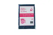 50 Pcs X 120L Black Garbage Ldpe Heavy Duty Bin Liners Commercial Bags