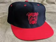 Vtg Red Dog Beer Hat Bulldog Head Logo Snap Back Trucker Baseball Dad Cap New