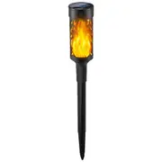 Solar LED Tiki Torch with Flickering Flame Solar Outdoor Light