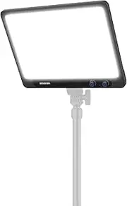 amaran Verge Bi-Color Desk Key Light, 2700K-6500K Soft Edge LED Panel, CRI 96, Front Controller & USB-C Power Supply, Ideal for Streaming, Video Calls & Content Creation - Anthracite