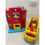 FISHER-PRICE 費雪LITTLE PEOPLE 學校巴士玩具組 教具 互動 有聲玩具