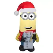 3.5 Ft Airblown Minion Kevin w/Naughty or Nice List Inflatable Christmas Decor