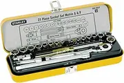 Stanley 1/4-Inch Drive AF and Metric Sockets 21-Piece Set