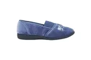 Womens Grosby Sasha Slippers Ladies Mid Blue Shoes Slip On Flats