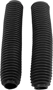 Shock Absorber Boots, Shock Absorber Dust Cover, Motorcycle Front Fork Cover Replacement for RM125 DR250 DRZ400 400(black)