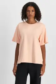 [Bonds] Bonds Women's Oversized Heavyweight Crew Tee in Peach Tea Size: XL XL Peach Tea