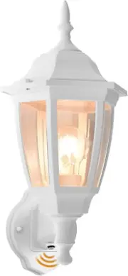Outdoor Wall Light Dusk to Dawn, Porch Sensor Light Plastic anti 1-Pack White