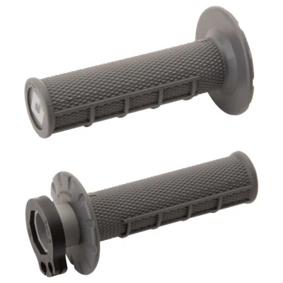 Odi V2 Half Waffle MX Lock-On Grips Graphite For KTM 85 XC 2008-2009