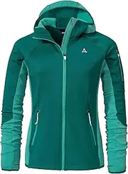 [Schöffel] Women's Fleece Hoody Lodron L Breathable Fleece Pullover with High Freedom of Movement, Functional Hoodie with Body Mapping Technology