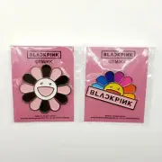 Takashi Murakami x BLACKPINK Enamel Pin Set Badge Brooch Lot of 2 Korea Kpop