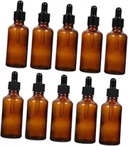WOONEKY 10pcs Glass Bottle Essential Oil Dispensers Essential Oil Bottles Droppers Bottles Liquid Bottles Portable Dropper Bottles Perfume Sample Droppers Essential Oil Containers