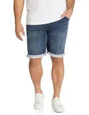 [Johnny Bigg] Deran Knit Denim Short in Ink