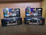 2 Vintage Road Champs Die Cast 1:43 Police Cars Still Boxed Texas and Missouri