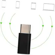 HOMOCONO USB Type c to Micro USB Adapter Dual-Sided Reversible 8 S8 5X 6p