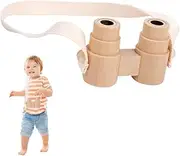 Wooden Binoculars Toy | Wooden Folding Adjustable Toy Binoculars | Educational Learning Tool for Bird Watching Boys Girls Children Hiking