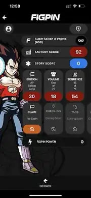 FiGPiN Super Saiyan 4 Vegeta #659 AP ARTIST PROOF Dragonball GT Metal Pin