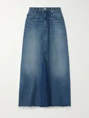 [FRAME] FRAME - Dorothy Denim Midi Skirt - Dark denim - 24 24 Blue