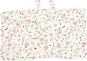 Totority Breathable Cotton Stroller Canopy Cover for Girls Multi-Functional Sunshade for Seats and Prams Delicate Floral Design Comfortable Texture Easy to Use for Outdoor Adventures
