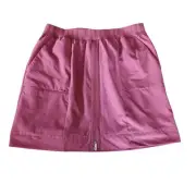 Nike Fushia Pink Girls Skirt New Size Large Pull On Front Zip Pockets Casual