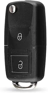 TPHJRM 2 Buttons Flip Folding Remote Car Key Case Shell,for Vw Volkswagen MK4 Seat Altea Alhambra Ibiza