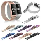 Stainless Steel Milanese Loop Magnetic Watch Band Strap For Fitbit Charge 4