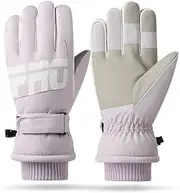 [ANJMEICH] Ski Sports Gloves, Fleece Insulation, Anti-Slip Wear, Touch Screen, Outdoor Sports Gloves