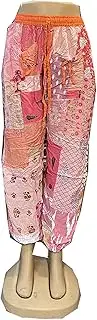 [Generic] SAHIBA Handicraft India® Harem Pants for Women Patchwork Yoga Boho Palazzo Maternity PJ Clothing