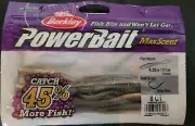 Berkley PowerBait MaxScent Flat Worm Drop Shot Lure 4.25" (Smelt)