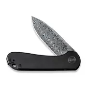 WE Knife Elementum 18062X-DS1 Knife Hakkapella Damasteel Black Titanium